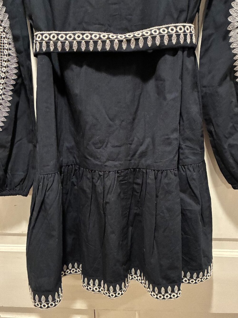 7 For All Mankind~ NWT!!~ Navy embroidered min dress. - Picture 13 of 16